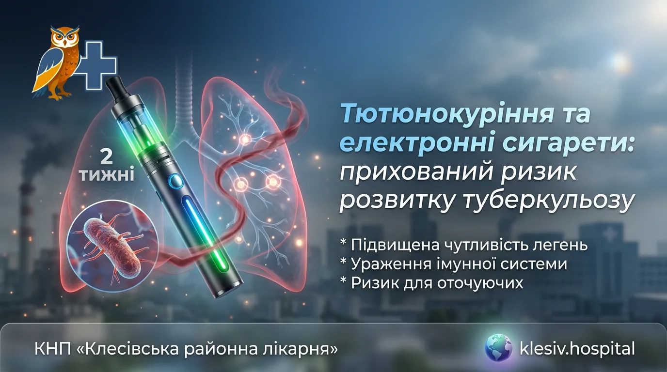 Тютюнокуріння та ризик туберкульозу: що треба знати