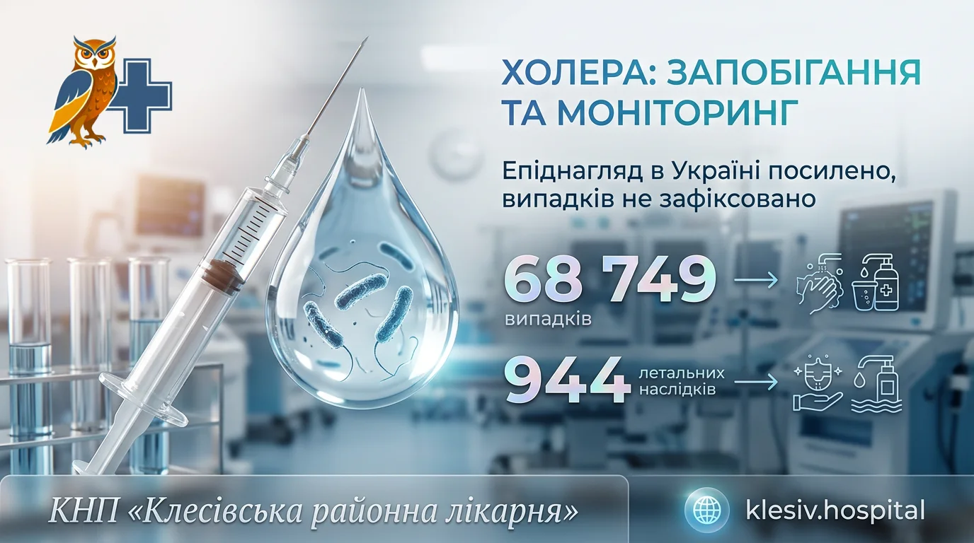 Холера: ризики, симптоми та профілактика в Україні