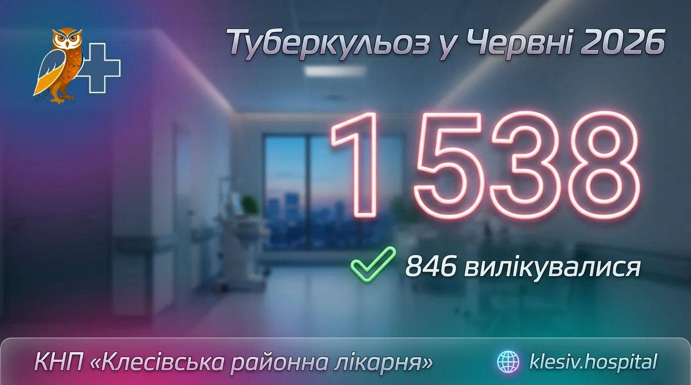 Туберкульоз в Україні: статистика за червень 2026 року
