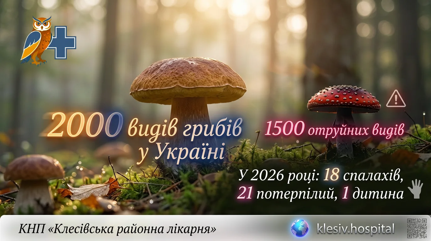 Отруєння грибами в Україні: причини, ризики та профілактика