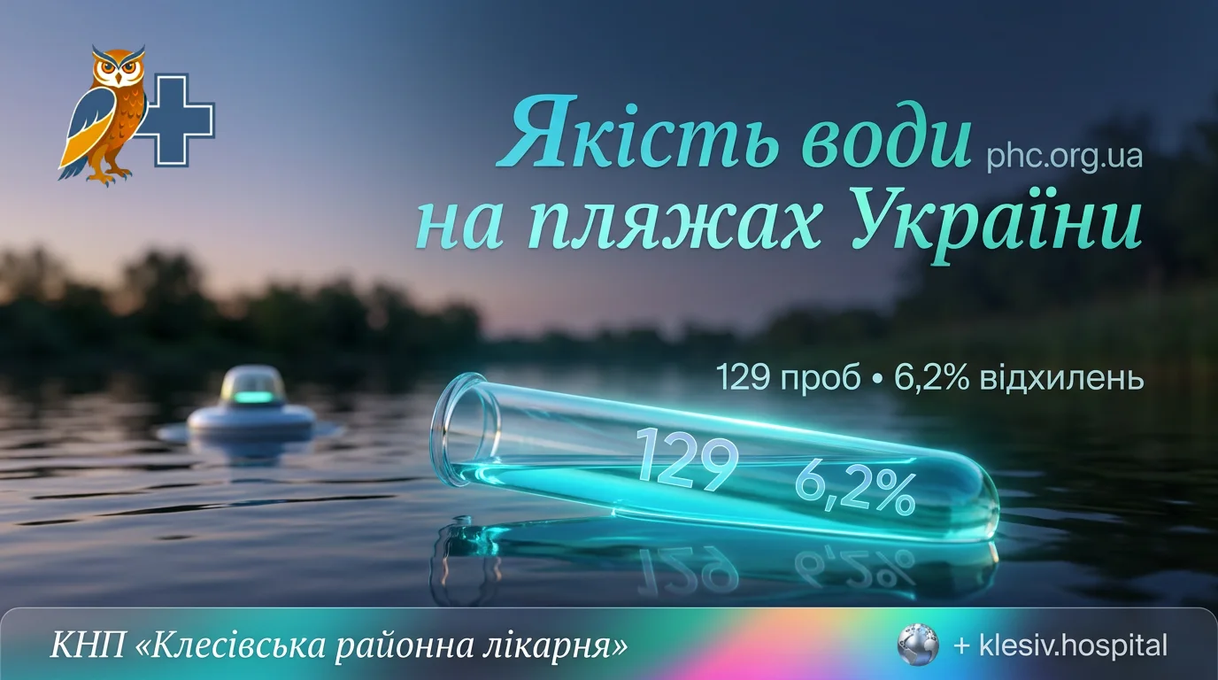 Якість води в рекреаційних об’єктах України: липень 2026